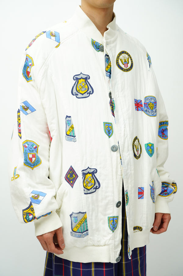 90's "NAF NAF" - Multi Print Cotton Padded Jacket-