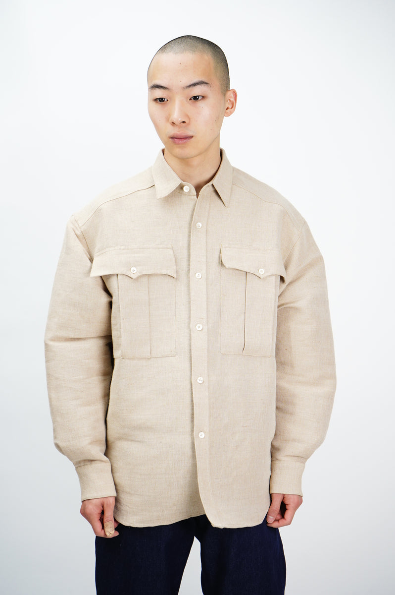 MANHOLE EDITION] -Jute Cotton Shirts- – MANHOLE ONLINE STORE