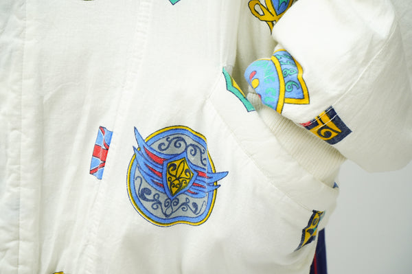 90's "NAF NAF" - Multi Print Cotton Padded Jacket-
