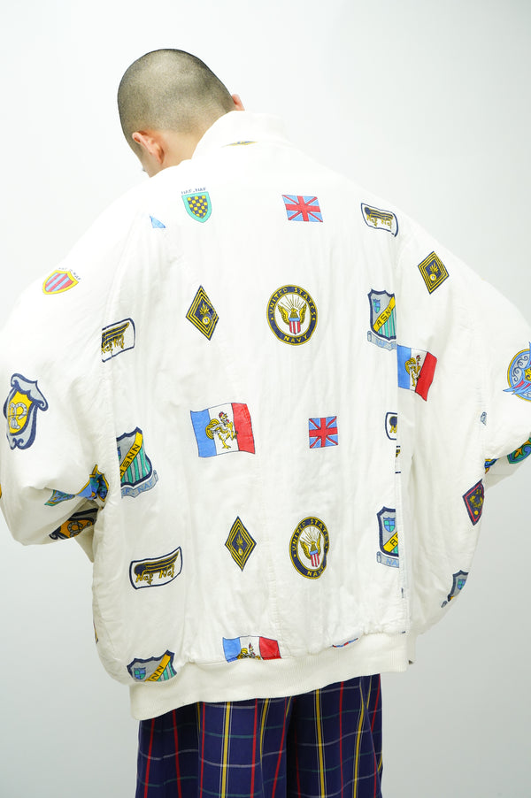 90's "NAF NAF" - Multi Print Cotton Padded Jacket-