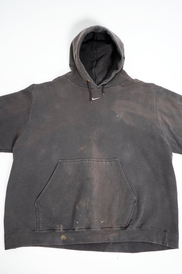 90’s "NIKE" -Logo Embroidery Faded Sweat Hoodie-
