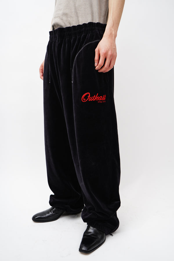 "OUTKAST" -Velour Wide Pants-