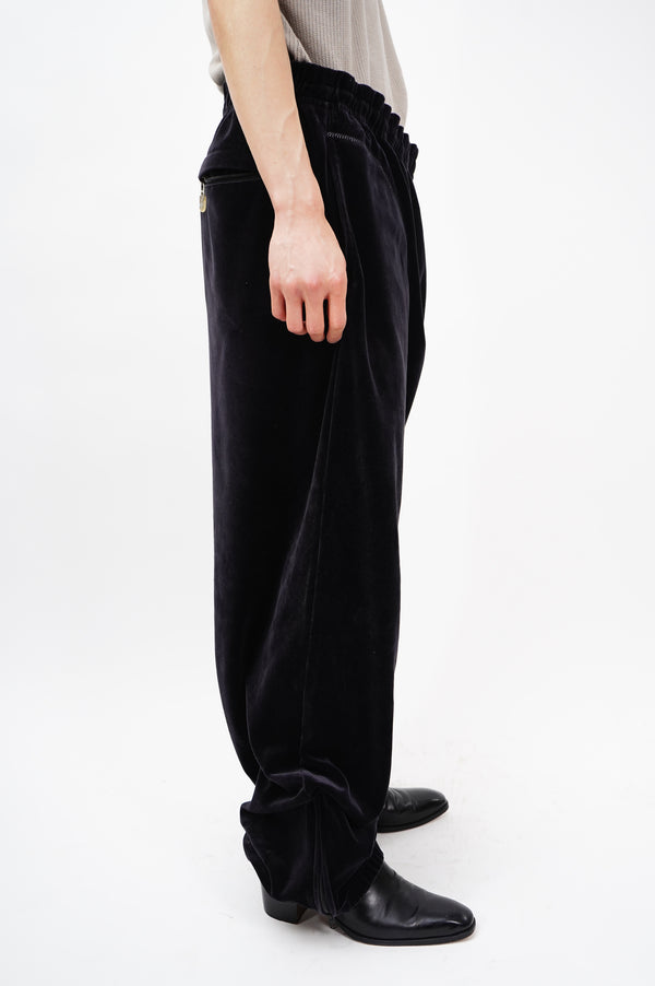 "OUTKAST" -Velour Wide Pants-