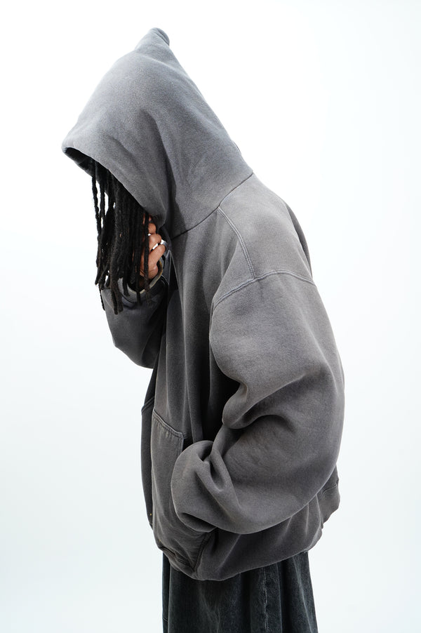 90’s "NIKE" -Logo Embroidery Faded Sweat Hoodie-