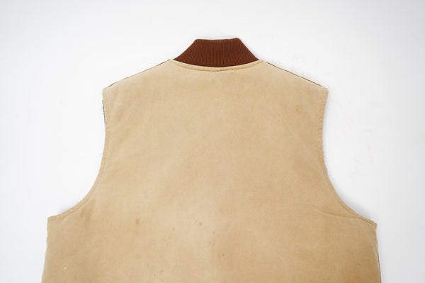 90's "CARHARTT" -Quilting Liner Cotton Duck Vest-