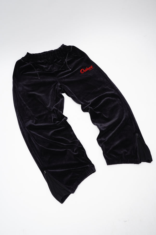 "OUTKAST" -Velour Wide Pants-