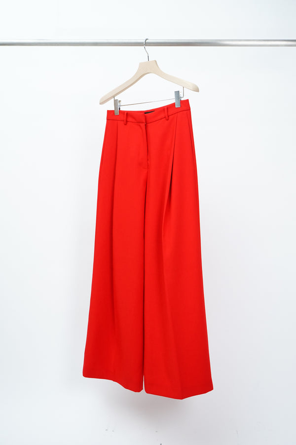 "LAURUSTINUS" -Polyester Baggy Slacks-