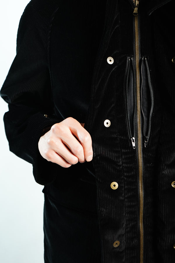 "Adam Kimmel" -Cords Hooded Jacket-