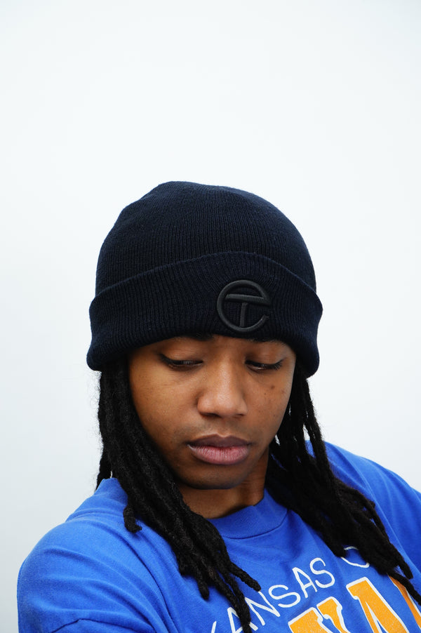 "TELFAR" -Logo Embroidery Acrylic Knit Beanie-
