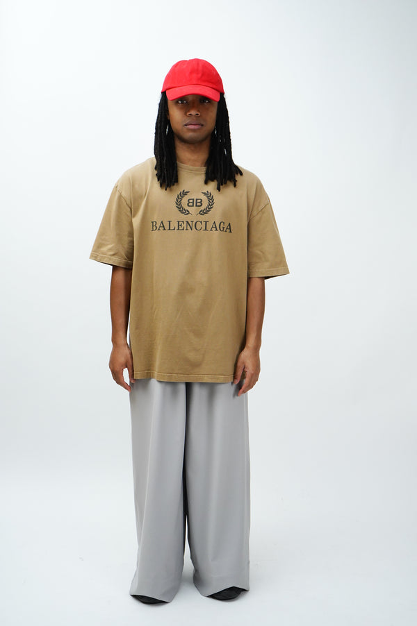 "BALENCIAGA" -Logo Printed S/S Tee-