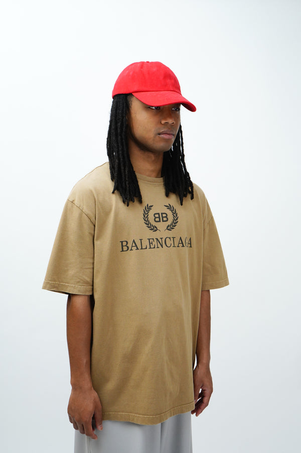 "BALENCIAGA" -Logo Printed S/S Tee-