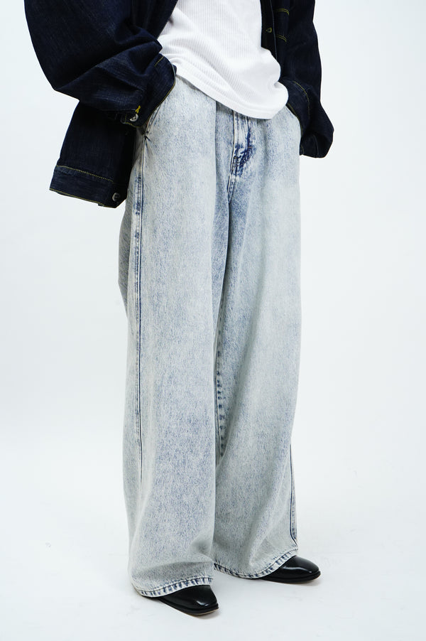 "UNKNOWN" -Baggy Denim Pants-