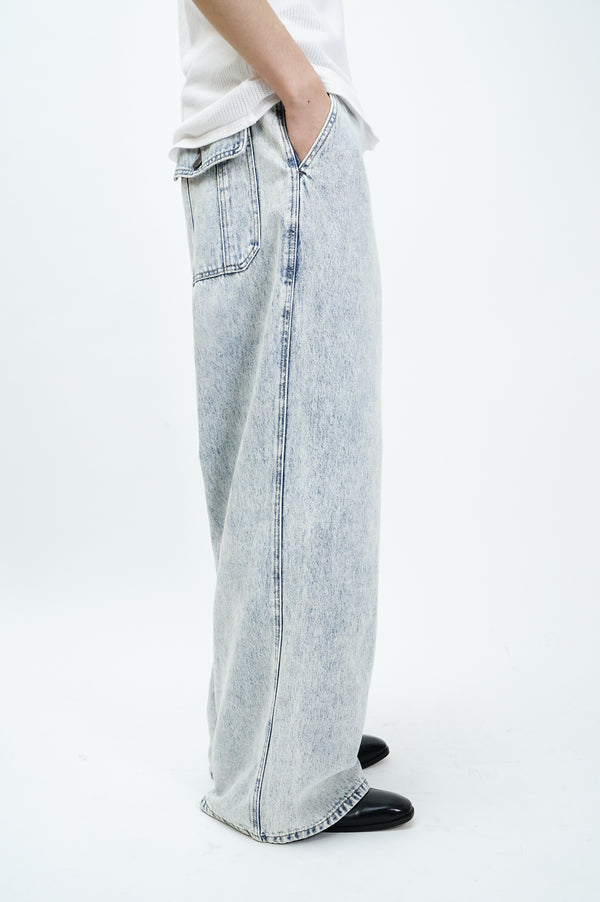 "UNKNOWN" -Baggy Denim Pants-
