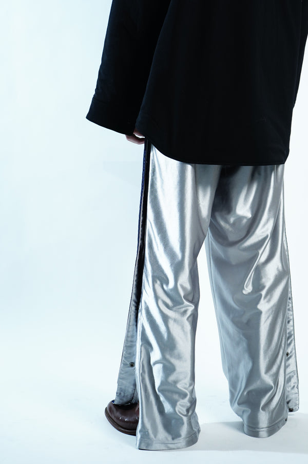 2000's "adidas" -Silver Jersey Track Pants-