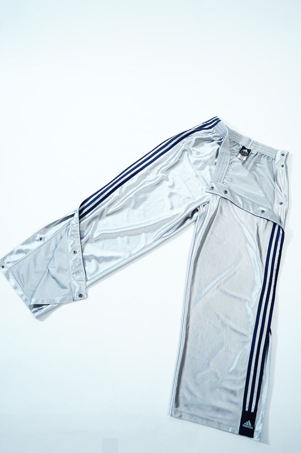 2000's "adidas" -Silver Jersey Track Pants-