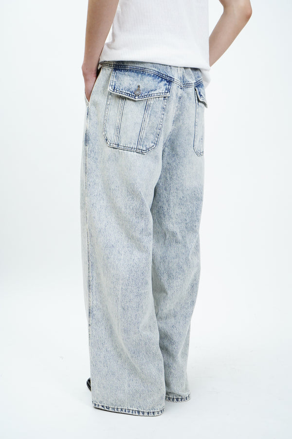 "UNKNOWN" -Baggy Denim Pants-