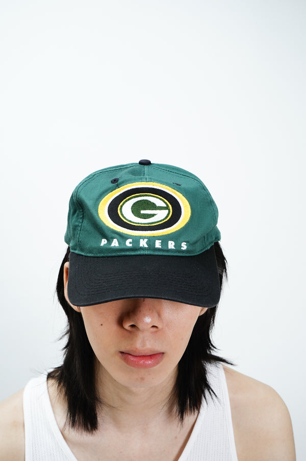 90's "GAME DAY" -"GREEN BAY PACKERS" Logo Embroidery 6 Panel Cap-
