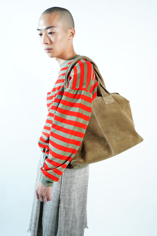 "Eddie Bauer" -Suede Tote Bag-