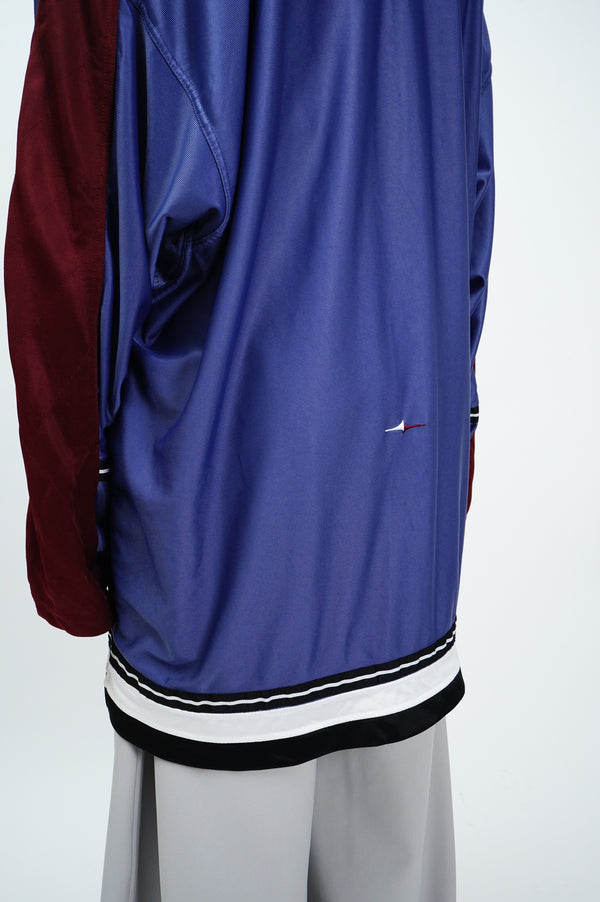 90's "rival" -Logo Embroidery Jersey L/S Game Shirt-