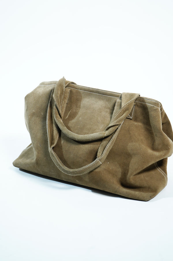 "Eddie Bauer" -Suede Tote Bag-
