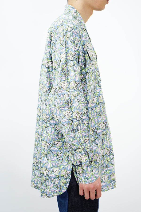 PUTHLI.C -Floral Print Cowboy Shirt-