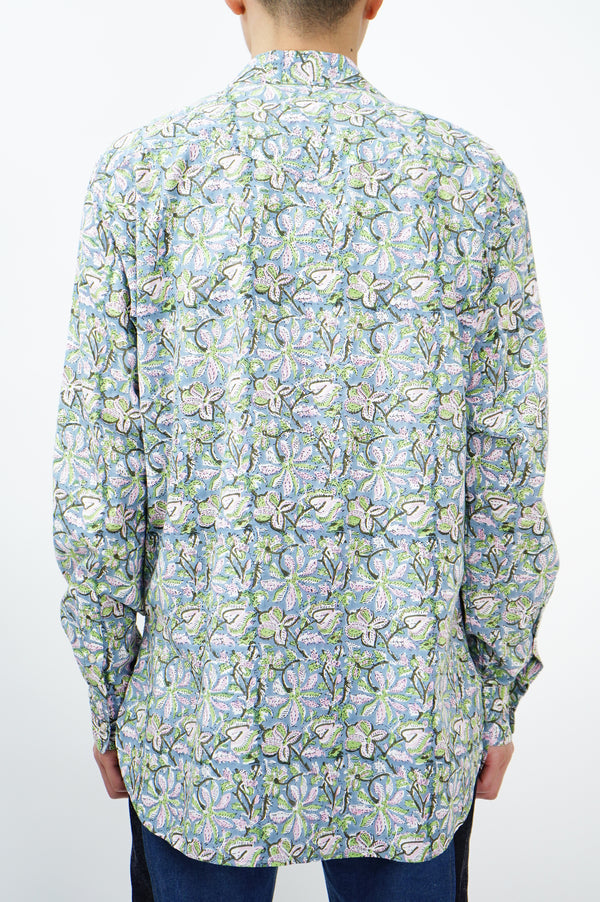 PUTHLI.C -Floral Print Cowboy Shirt-