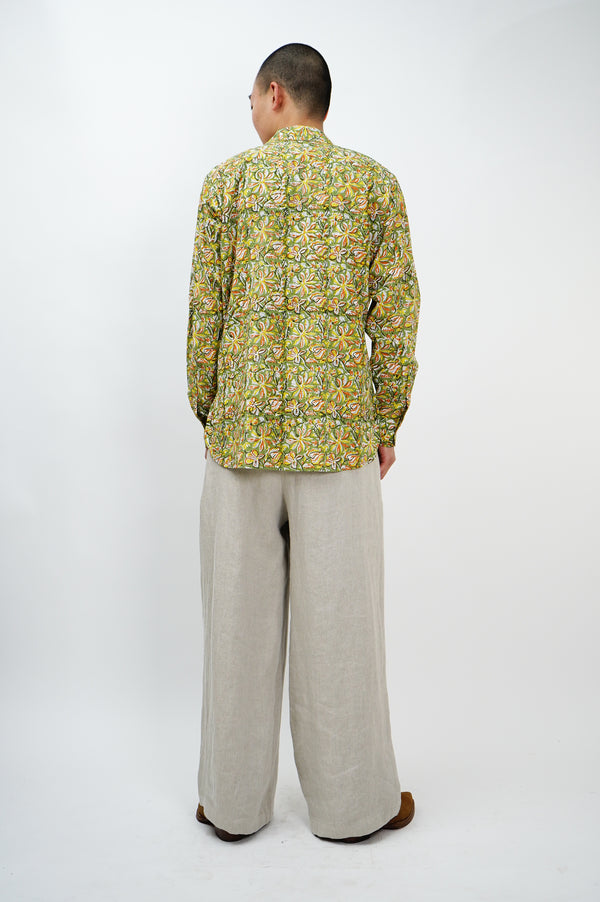 PUTHLI.C -Floral Print Cowboy Shirt-