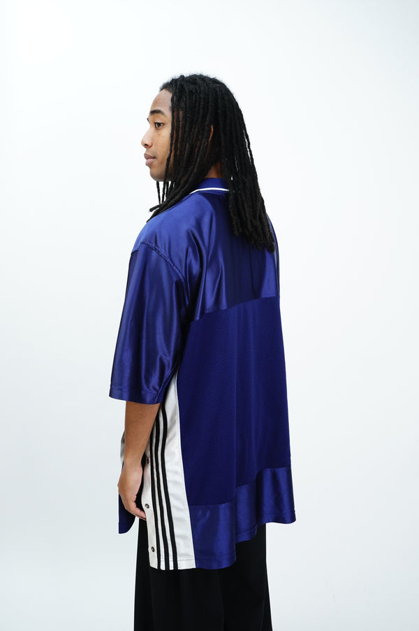 2000's "adidas" -Side Button Jersey S/S Game Shirt-