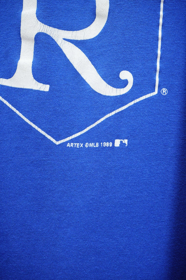 80's "ARTEX" -"KANSAS CITY ROYALS" Logo Print S/S Tee-