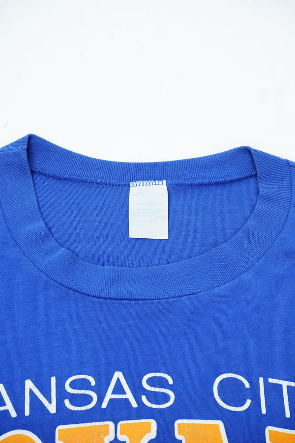 80's "ARTEX" -"KANSAS CITY ROYALS" Logo Print S/S Tee-