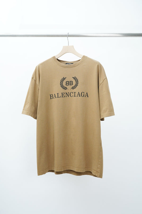 "BALENCIAGA" -Logo Printed S/S Tee-