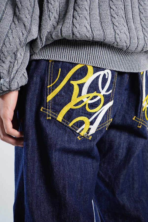 2000's "ROCAWEAR" -Wide Straight Denim Pants-