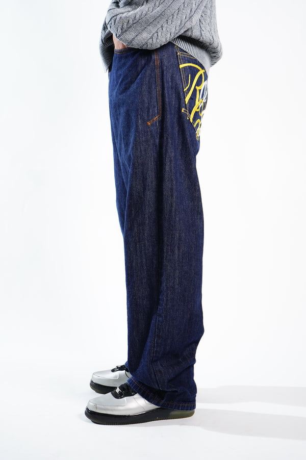 2000's "ROCAWEAR" -Wide Straight Denim Pants-