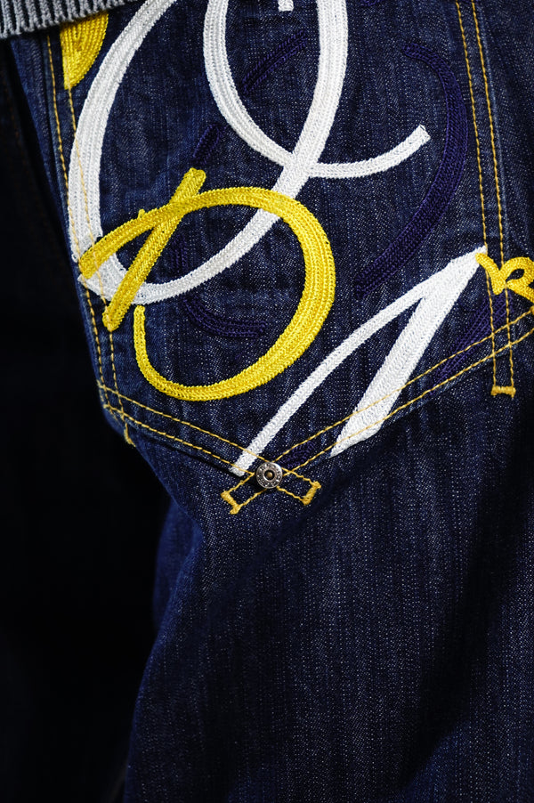 2000's "ROCAWEAR" -Wide Straight Denim Pants-