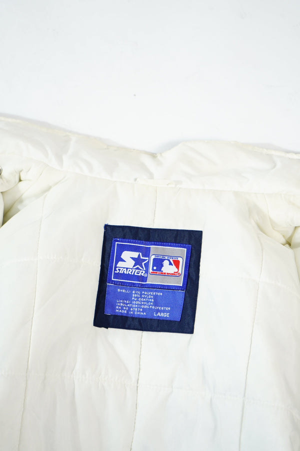 "STARTER" -"YANKEES" POLY/NYLON Padding Studium Jumper(WITH HOOD)-