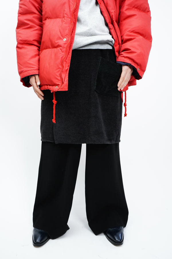 80’s "Pierre Cardin" -Cotton Pile Skirt-