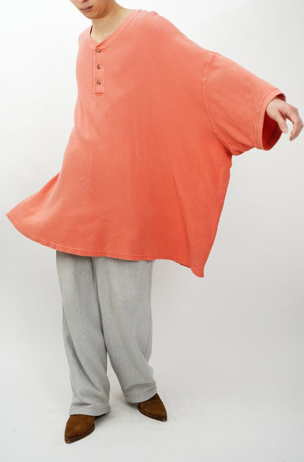 "KING SIZE" -Super Big Thermal Henry Neck Pullover-