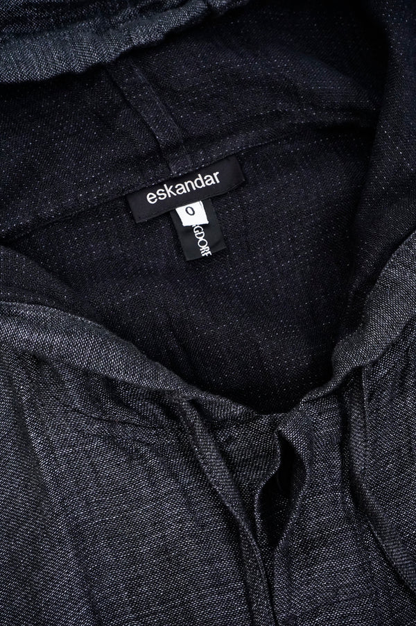 "eskandar" -"Bergdorf Goodman" Linen Hooded Jacket-