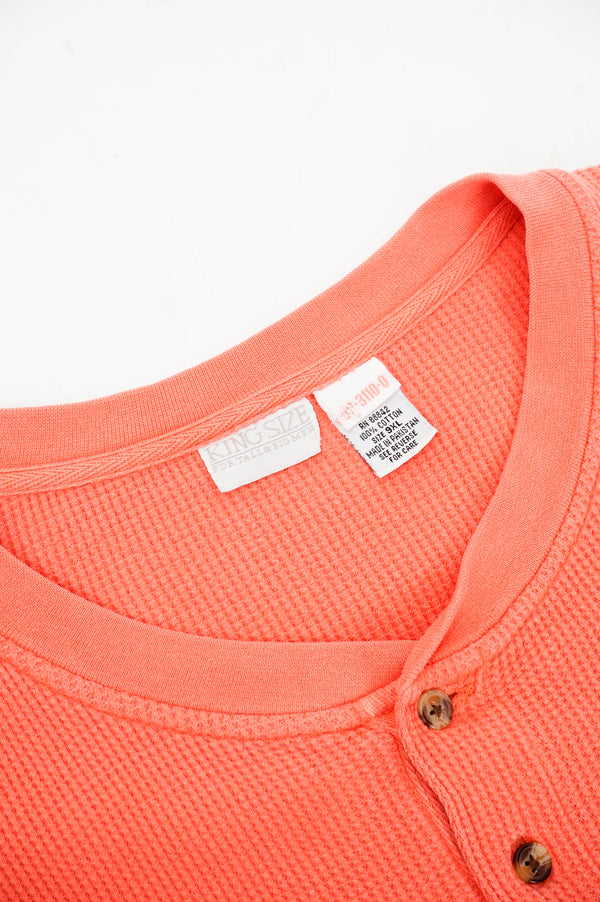 "KING SIZE" -Super Big Thermal Henry Neck Pullover-