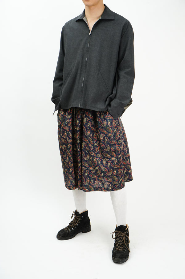 90's "TILLEY ENDURABLES" -Paisley Pattern Cotton Wide Shorts-