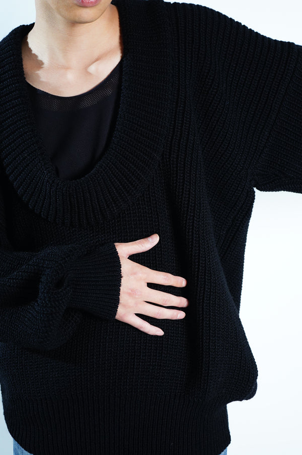 ROUND RIB DIVING PULLOVER