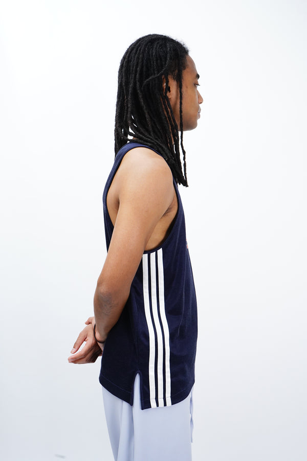80's "adidas" -"USA" Logo Print Tank Top-