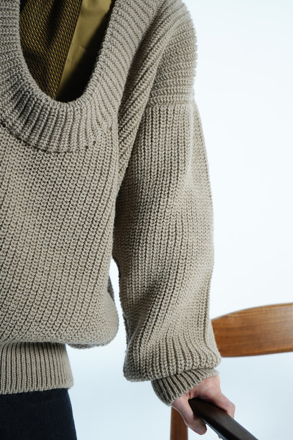 ROUND RIB DIVING PULLOVER