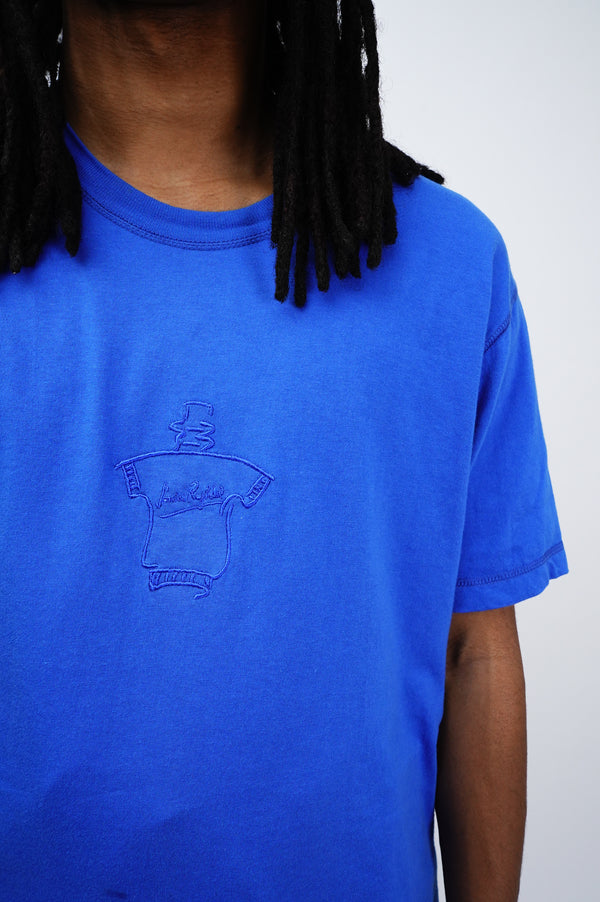 90's "SONIA RYKIEL" -"PERFUMES" Logo Embroidery S/S Tee-