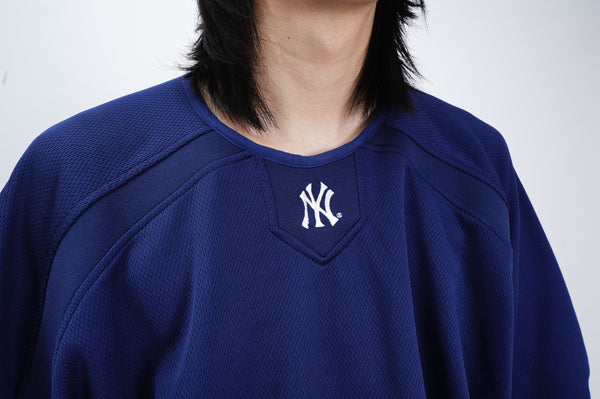 "majestic" -"New York Yankees" Logo Embroidery Jersey Pullover Game Shirts-