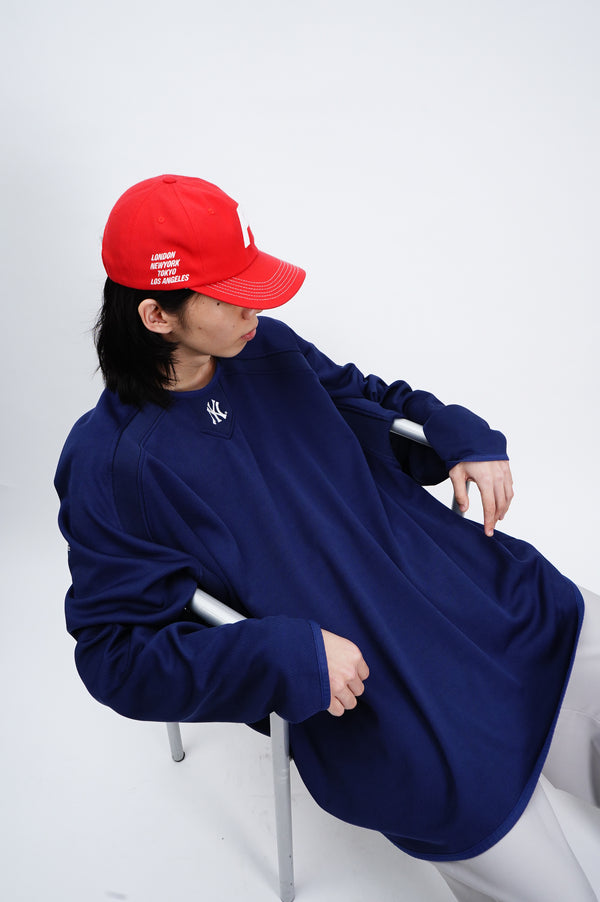 "majestic" -"New York Yankees" Logo Embroidery Jersey Pullover Game Shirts-