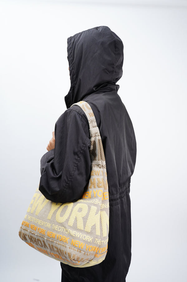 "ROBIN RUTH" -"NEW YORK" Print Tote Bag-