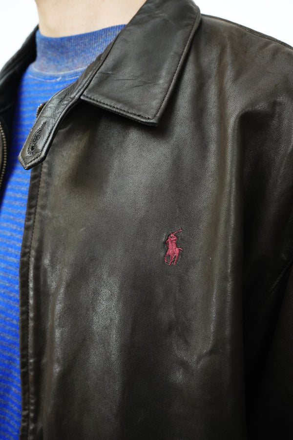 90’s "Polo by Ralph Lauren" -Lamb Leather Blouson-