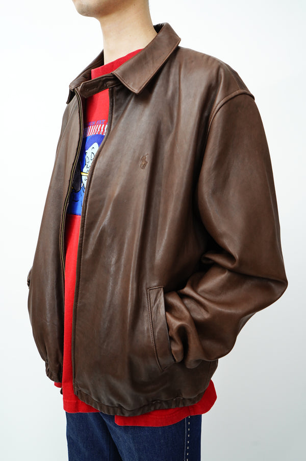 90’s "Polo by Ralph Lauren" -Lamb Leather Blouson-