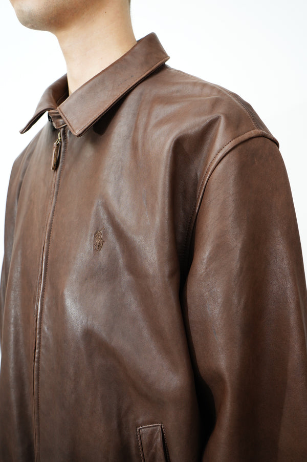 90’s "Polo by Ralph Lauren" -Lamb Leather Blouson-
